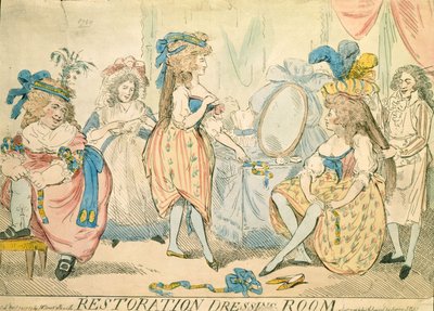 Restaurations-Ankleidezimmer um 1789 von Thomas Rowlandson